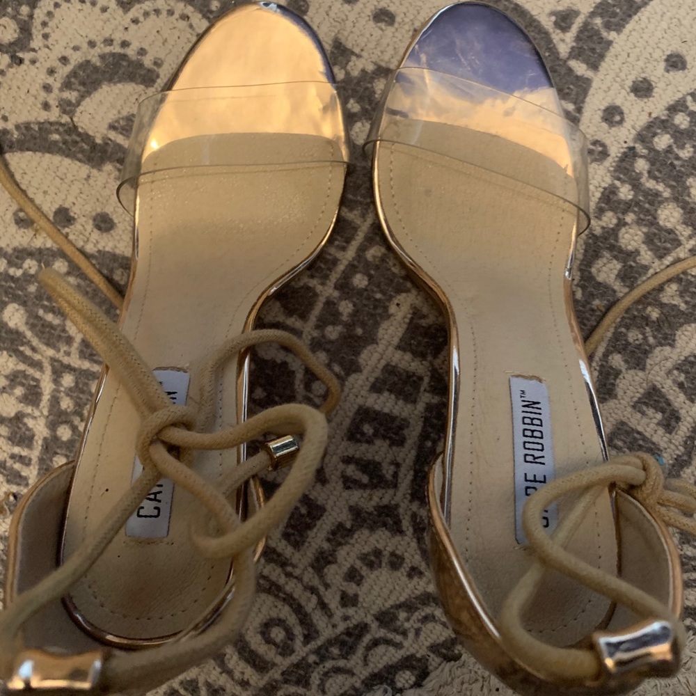 Rose gold shoes